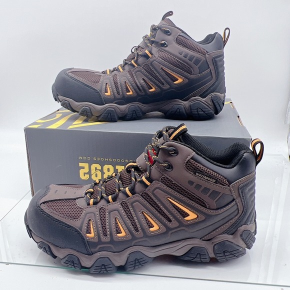 Thorogood Crosstrex Men WORK Boot Mid Waterproof Safty Toe Brown US 8.5 EE Wide main image 6